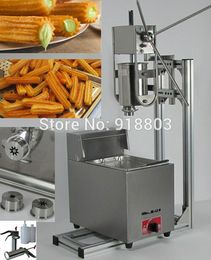 4 in 1 3L Manual Churros Maker + Working Stand + 6L LPG Gas Deep Fryer + 700ml Churros Filler Machine