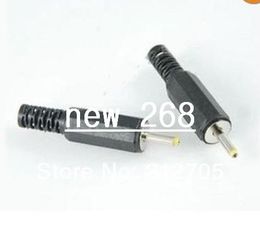 dc plug 2.5 UK - Free shipping !! 100 lot pcs pieces Male DC Power Tip Inlet Laptop Jack Plug Connector ID 0.7mm OD 2.5mm 2.5   0.7 mm