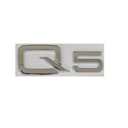 Chrome " Q 5 " Trunk Rear Number Letters Words Badge Emblem Sticker for Audi Q5