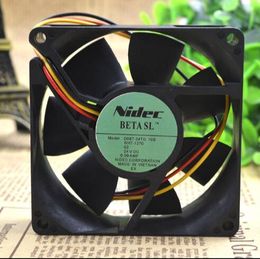 Nidec DC24V 80*80*25 0.09A D08T-24TG 10B 8cm 3 wire cooling fan