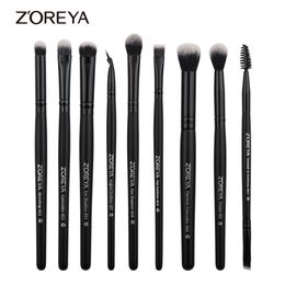 Zoreya 9pcs Professional Makeup Brushes Sets Powder Blending Blusher Make Up Brush Eyeshadow Maquiagem Cosmetic Tool Kits