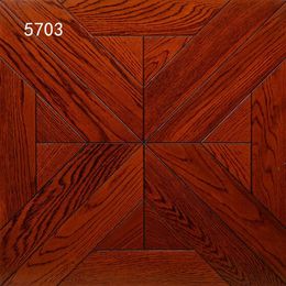 Oak hardwood flooring red color finished surface home decorative timber parquet marquetry wallpaper effect wood products rugs high-end engineered handmade tiles