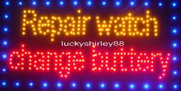 Customised led light signs LED Repair watch change buttery signs neon signs billboard