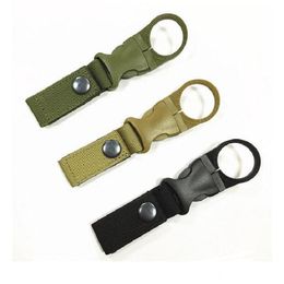 New Outdoor Tactical Nylon Webbing Buckle Hook Water Bottle Holder Clip EDC Climb Carabiner Belt Backpack Hanger Camp