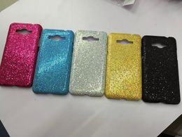-Para HTC Desire 626 826 Samsung Galaxy Gran Primer G5308 G530 A3 chispa del brillo del polvo de cuero de Bling casos difíciles cubierta de piel brillante colorido