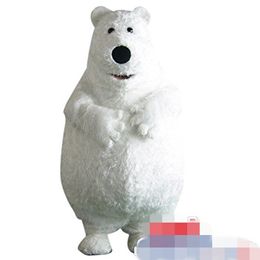 Custom Polar bear mascot costume Adult Size free shipping