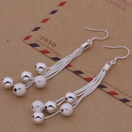 Cool design various beads multi chain Hot New Fashion (Jewelry Manufacturer) earrings 925 sterling silver jewelry factory price Fashion E324