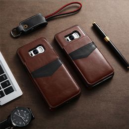 Vintage Business Leather Case For Samsung Galaxy S6 S7 Edge Card Slot Luxury Wallet Cover For Samsung Galaxy S8 S8 Plus