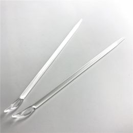 New 6.7 Inch Quartz Shovel Dabber Wax Oil Dab Tool Quartz Screwdriver Spoon Nail Vaporizer Tools 5mm Quartz Rods for Glass Smoking