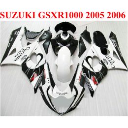 suzuki k6 Canada - Customize motorcycle parts for SUZUKI GSXR1000 2005 2006 fairing kit K5 K6 05 06 GSXR 1000 white black Corona ABS fairings set EF49
