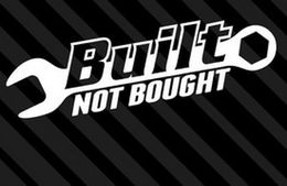 Whole Built NOT Bought JDM drifting racing race fresh decals stickers car styling313t