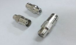 5pcs copper Connector BNC Female Jack to RCA Female Jack connector
