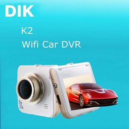 DIK K2 gravador de câmera do carro DVR Sunplus SPCA6350 5.0 MP Full HD de 2,31 "LCD 1080p 60fps 1920 * Car DVR HDR G-Sensor, construído em Wi-Fi