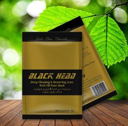 DHL Free shipping Gold Colour Facial Minerals Conk Nose Blackhead Deep cleaning Removing Acne Peel Off Nose mask Black Head EX Pore Strip