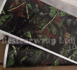 Real Tree Camo Vinyl Wrap For Car Wrap Mossy oak Tree Leaf Camouflage TRUCK CAMO TREE PRINT DUCK WOODLAND size 1.52 x 30m/Roll