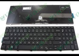 -Teclado novo do caderno / teclado do portátil para Dell para Inspiron 15-3000 15-3541 15-3542 15-3543 15-5545 15-5547 (QWERTY) Versão dos EU - 0JYP58
