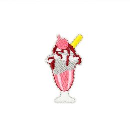 10 PCS Ice-cream Embroidered Patches for Kids Clothing Iron on Transfer Applique Patch for Jeans DIY Sew on Embroidery Badge Sticker