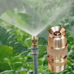 1/2" Brass Adjustable Bullet Nozzle Misting Sprinklers For Watering and Lawn Irrigation Sprayer Nozzle Garden Watering Garden Plants Waterin