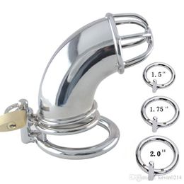 Chastity Cage Chatity Devices Cock Cage Sex Supplies Birdcage Sm Toys Stainless Steel Chastity Lock Ring For Male A8