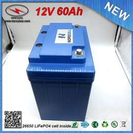 Cheap Price 12V 60Ah Li-ion LiFePO4 Battery for Solar Power System EV HEV Car scooter UPS Street lamp or Bike FREE SHIPPING