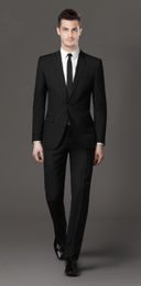 Men's black business suit suits men's wedding dress single-breasted suits and men's evening dress factory tailor-made