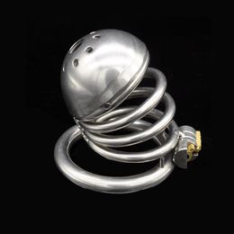Chastity Devices Sexy Mona Lisa Standard Stainless Steel Annulus Chastity Cage Integrated Lock #R47