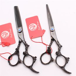 Z9005 6" JP 440C Purple Dragon Hot Sell Professional Human Hair Scissors Barbers' Hairdressing Scissors Cutting Thinning Shears Style Tools