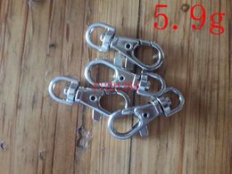 1000pcs/lot Nickel Plated 1 inch key rings with Lobster Clasps and Snap Hooks - High Quality 3.8cm and 4.9g Key Holders with Free Shipping