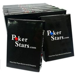 2015 Red and Black Colour PVC Pokers for Choosen and Plastic playing cards poker stars306r