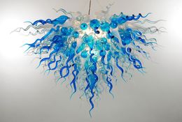 Pendant Lamps 100% Mouth Blown Borosilicate Murano Glass Art Chandelier Pendant-Light Finely Lighting Wedding Centerpieces Chandeliers