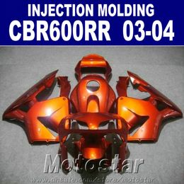 hot 100injection molding burnt orange fit for honda cbr 600rr fairing 2003 2004 cbr600rr 03 04 bodykits wjxv