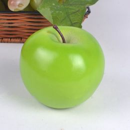 green apple decorations wedding UK - Home decor Large size green apple artificial simulation apple fake Fruit Wedding Party House Decoration photography props home ornaments