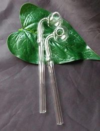 wholesale free shipping new Transparent curved glass pot with bubble glass Hookah / glass bong parts, length 16cm, spot sales