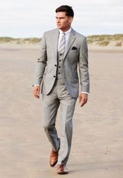 Business 2020 Grey groom tuxedo best men's self-cultivation suit formal wedding party exquisite (coat + pants + vest) custom