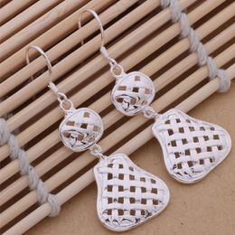 Fashion (Jewelry Manufacturer) 20 pcs a lot Hollow Gourd earrings 925 sterling silver Jewellery factory Fashion Shine Earrings