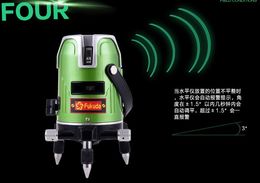 Wholesale-Free shipping fukuda automatico self Levelling green line nivel de laser level 4v1h