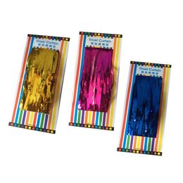 1x2 Metres Gold Foil Fringe Tinsel Curtain Tassel Garlands Wedding Photography Backdrop Birthday Party Decoration ZA5491