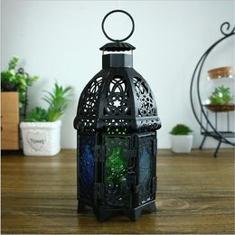 Retro Metal Wall Hanging Votive Candle Holder Wedding Candlestick Hanging Lantern Romantic Home Wedding Decoration