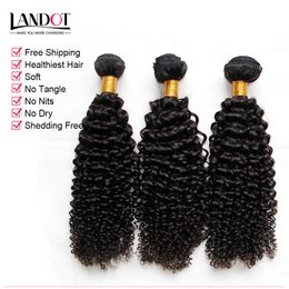 kinky weaves for natural hair Canada - 3Pcs Lot 8-30 Inch Eurasian Kinky Curly Virgin Hair Grade 7A Unprocessed Eurasian Human Hair Weaves Bundles Natural Black Extensions Dyeable