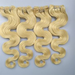 613 blonde peruvian human hair body wave 100gr piece 3 bundles lot virgin hair weaves no tangle free shedding