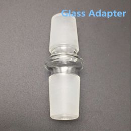 Hookahs 18mm to 14mm Male Glass Reducer Adapter Frosted Borosilicate Hookahs Drop Down Extender Clear