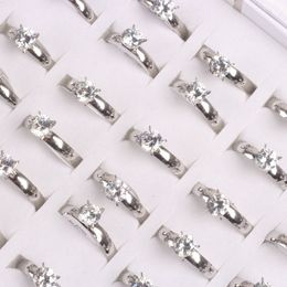Oversize 36Pcs mix lot Unisex Plated Stainless Steel ring Party rings Set auger Rings weding ring Valentine's Day Gift Free Shipping