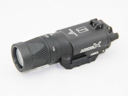 Led Sf X300v Mini Picatinny Light Tactical Flashlight(white and Flash) Black