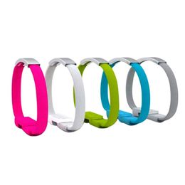 Super Mini Micro USB Data Sync Charger Cable Band Cord Wrist Bracelet for Android Cell phone 100pcs Free Shipping