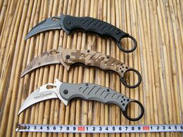 3 Стили Fox Керамбит нож, Камуфляж Обычная Край Папка нож, лезвие 440C Складной нож, карманный нож EDC