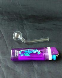 Free shipping wholesalers new Slightly curved transparent glass pot, glass Hookah / glass bong accessories, length 7cm