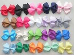 Korean 3 Inch Grosgrain Ribbon Hairbows best seller Baby Girl hair Accessories bow With Clip hair bobbles Boutique Hairpins Hair Ornaments