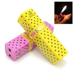 Lipstick Shape Cigarette Lighter Butane Flame Gas Point Portable Lighter Butane Gas Lighter Lipstick Shaped Lovely Butane Cigarette Lighter