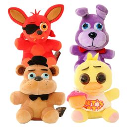 Five Nights At Freddy's Toy FNAF Freddy Fazbear Foxy Bonnie Chica Plush Toys Soft Stuffed Doll 25cm