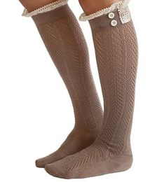 Button Boot with Lace Trim Boutique Socks by Modern Boho 6pairs/lot Free Shipping
